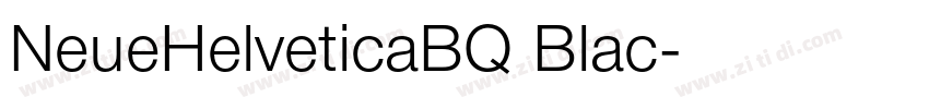 NeueHelveticaBQ Blac字体转换